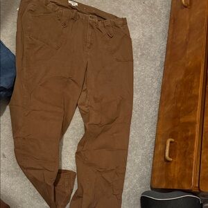 Brown Casual Pants